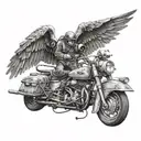 loadmaster wings flying tattoo design idea