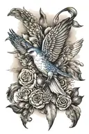 air force inspired  tattoo design idea