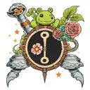 cocomelon and tanks tattoo design idea