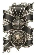 military air medal tattoo design idea