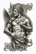saint raphael tattoo design idea