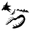 dinosaur tattoo design idea