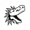 dinosaur tattoo design idea