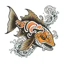 sea animals tattoo design idea
