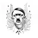 hitler tattoo design idea