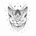 Time and money tattoo design idea