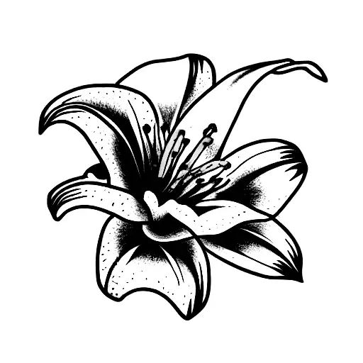 Lily tattoo design idea