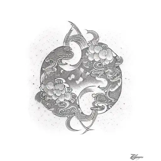 Gemini tattoo design idea