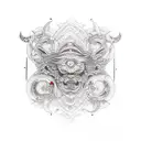 Gemini tattoo design idea