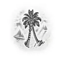 Palm Tree tattoo design idea
