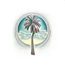 Palm Tree tattoo design idea