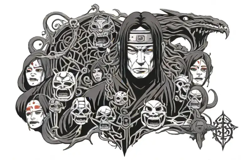 Itachi tattoo design idea