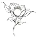 flower inimitable stem tattoo design idea