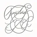inimitable word tattoo design idea