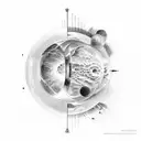 mixture of chemistry and astrophysics tattoo design idea