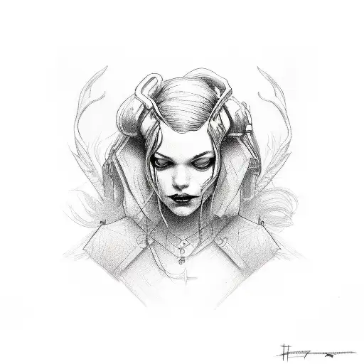 betrayl love daughters honesty loyalty Harley  tattoo design idea