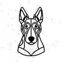 spitz dog breed tattoo design idea