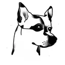 spitz dog breed tattoo design idea