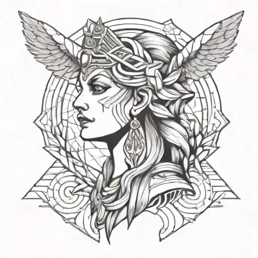 goddess hera tattoo design idea