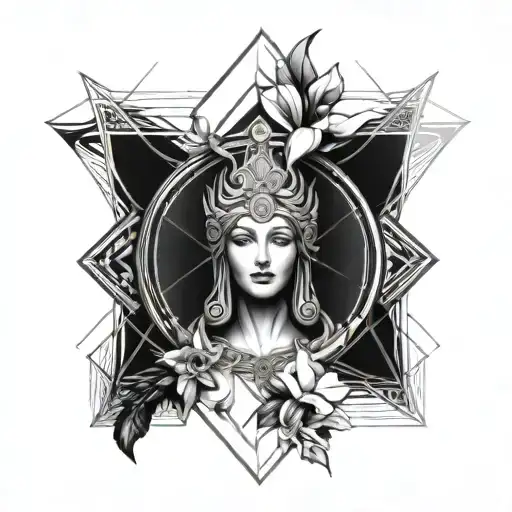 goddess hera tattoo design idea