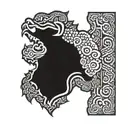 Fu Dog tattoo design idea