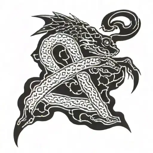 inner peace and acceptance written in japanese with claw marks tattoo design idea