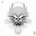 afro samurai  tattoo design idea