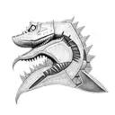 garchomp tattoo design idea