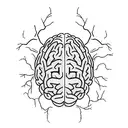 brain cell (neuron)  tattoo design idea