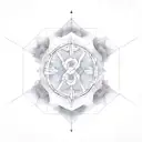 serenity prayer tattoo design idea