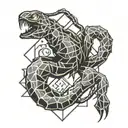 scorpion in strike pose tattoo design idea