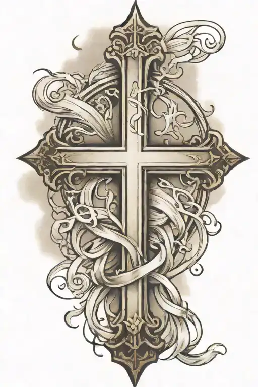 John 3:16 and 3 crosses tattoo design idea