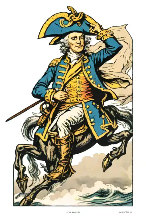 George Washington crossing Delaware   tattoo design idea
