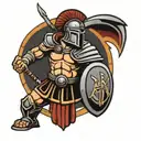 gladiator sparta tattoo design idea