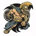 gladiator sparta tattoo design idea