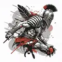 gladiator sparta tattoo design idea