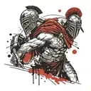 gladiator sparta tattoo design idea