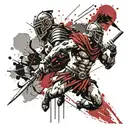 gladiator sparta tattoo design idea