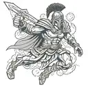 gladiator sparta tattoo design idea