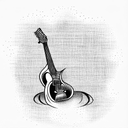 guitar tattoo design idea