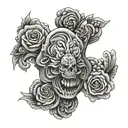 inner bicep tattoo design idea