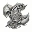 inner bicep tattoo design idea