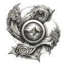 inner bicep tattoo design idea