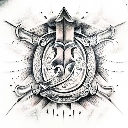 Sword tattoo design idea