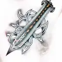 Sword tattoo design idea