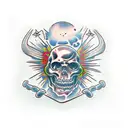 vic rattlehead tattoo design idea