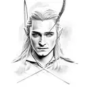 legolas tattoo design idea