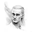 legolas tattoo design idea