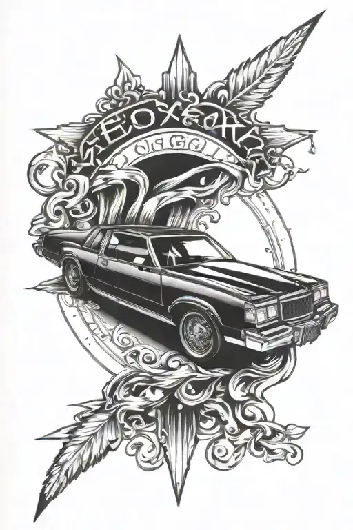 Buick gnx tattoo design idea