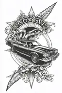 Buick gnx tattoo design idea